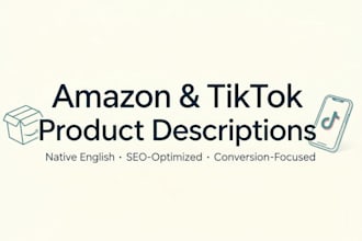 write SEO optimized english product descriptions for amazon and tiktok