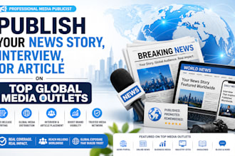 publish your news story, interview, or article on top global media outlets