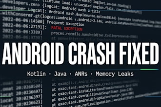 fix your android app crashes, anrs and bugs in kotlin or java