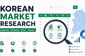 conduct korean market and company research