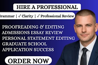 edit your personal statement, college admissions essay, and application essay