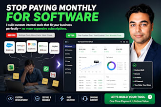 build a custom internal tool that replaces expensive monthly software