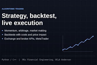 build and backtest your algorithmic trading strategy in python