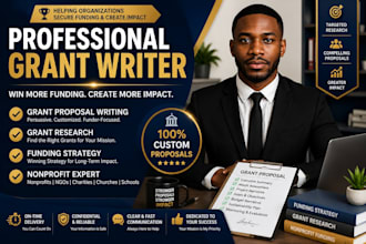 write grant proposals, grant research, and nonprofit grant applications