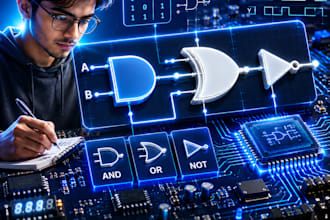 help to solve digital logic design concepts and tasks problems