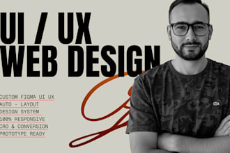 design modern website UI UX in figma