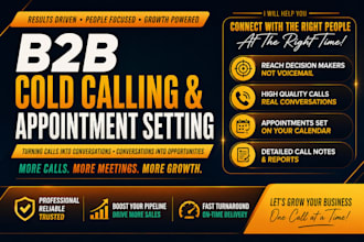 b2b cold calling and appointment setting