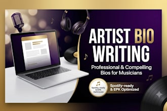 write your storytelling artist bio for press and media
