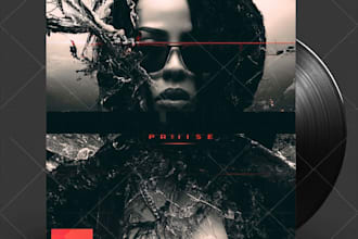 design music album cover , single or mixtape artwork