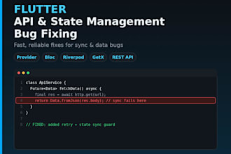 fix flutter api sync state management and data fetching bugs