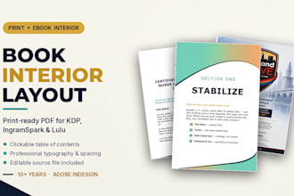 format and design your book interior layout for kdp print and ebook