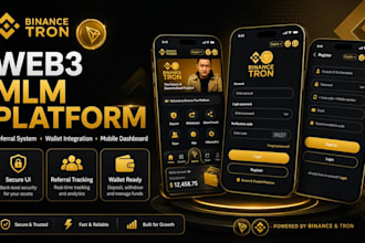 develop a web3 referral platform with wallet integration and MLM software