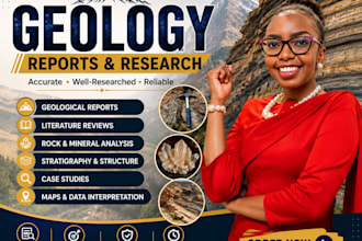 prepare professional geology and geoscience reports