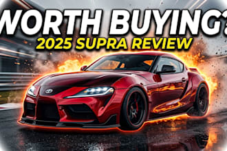 design high CTR youtube thumbnails for car reviews