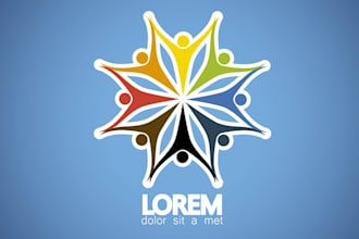 do colorful anniversary, event, charity or carnival logo