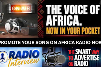 officially promote your song on south africa ghana africa radio station