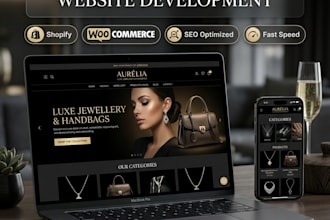 build a modern luxury ecommerce website or shopify store