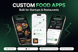 develop your food delivery app, food ordering app, or restaurant app