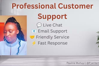 provide professional live chat and customer support