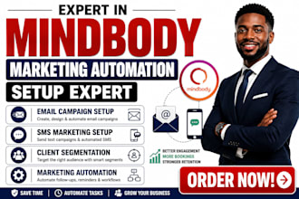 setup mindbody marketing automation email marketing text marketing integration