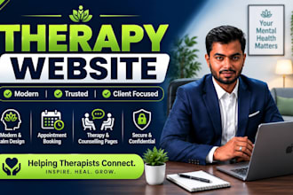 build a professional therapy, counseling, or mental health website