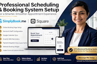 simplybook set up simplybook scheduling square book system booking page