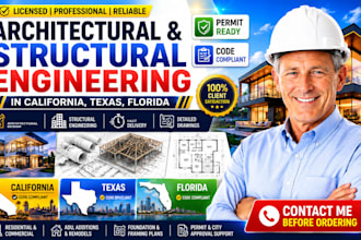 create architectural and structural engineering in california, florida, texas