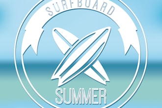 do surfing logo for your surf shop, brand, team, adventure