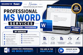 create, edit, design and format word documents