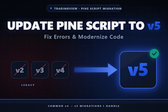 update and convert your tradingview pine script to v5