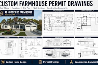 do permit plans and drawings for custom homes and remodels in revit