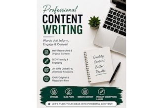 write SEO blog posts, articles, and website content