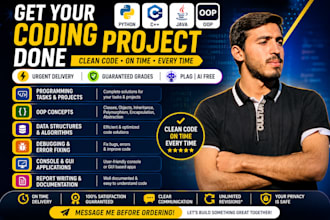 do python cpp java oop programming tasks and projects