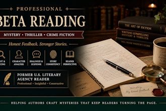 beta read your mystery, thriller or crime novel