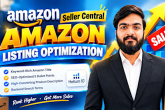do amazon listing optimization and SEO for seller central and vendor central