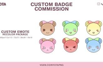 draw custom badges for twitch, youtube streaming