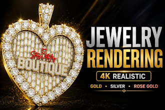 create photorealistic jewelry rendering from your cad design