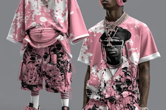 design a incredible streetwear clothing design or tshirt