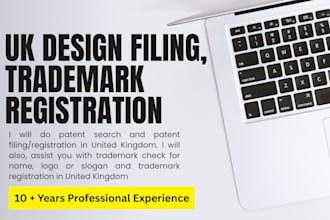 do search and file your patent and trademark registration in UK