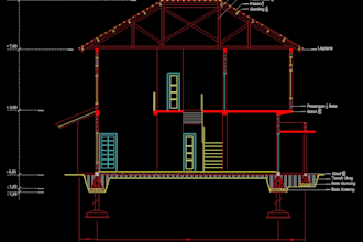 do 2d floor plan drafting and 3d modeling in autocad and sketchup