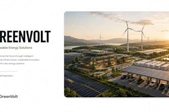 design a modern corporate presentation and company profile