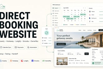setup guesty hostaway lodgify smoobu ownerrez direct booking website