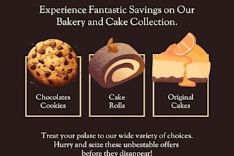 design viral instagram posts for bakery, clothing and brands