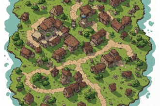 create a map for your book, tabletop game, dnd, warhammer