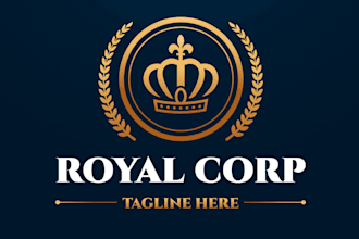 do luxury royal business, fashion brand, jewelry, hotel logo