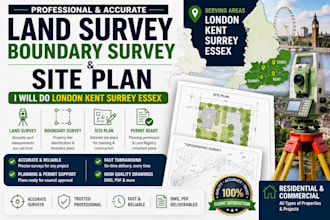 prepare london manchester birmingham property boundary survey land registry plan