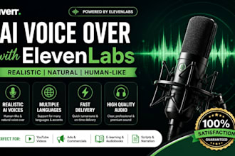 create realistic ai voice over with elevenlabs