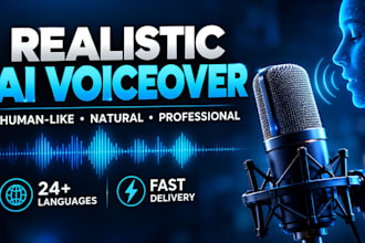 create realistic ai voice over as like human voice text to speech