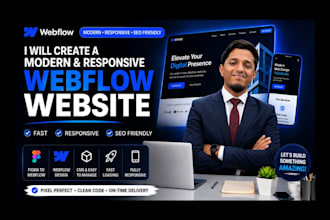 create a modern and responsive webflow website