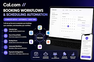set up cal com booking workflows and scheduling automation